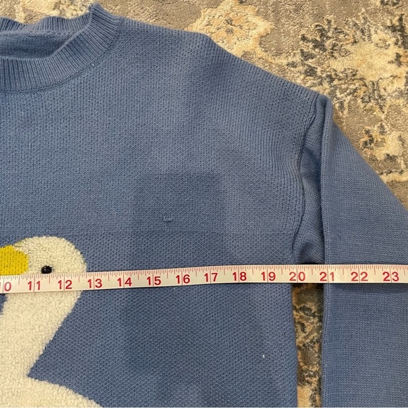 Blue Sweater with Goose Design - Picture 4 of 4